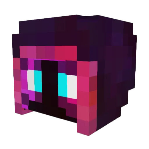 Barbados56 Minecraft avatar head, 3D render