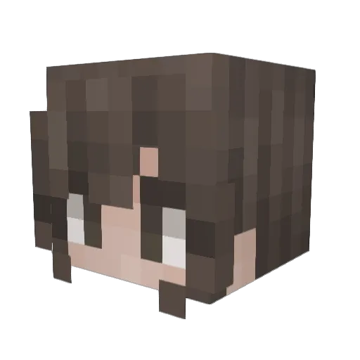 BarbaraGAMB Minecraft avatar head, 3D render