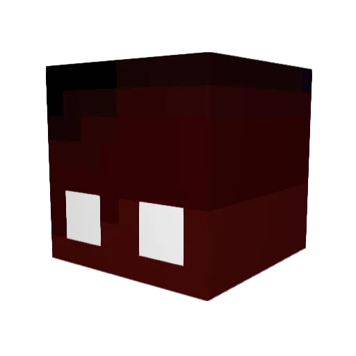 Barbara_B Minecraft avatar head, 3D render