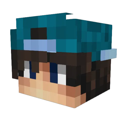 BarbaroYT_ Minecraft avatar head, 3D render