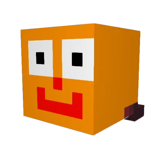 Barbarra Minecraft avatar head, 3D render