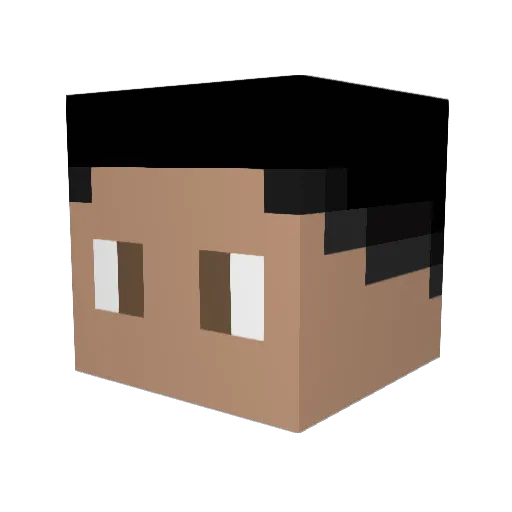 Barbato0072 Minecraft avatar head, 3D render