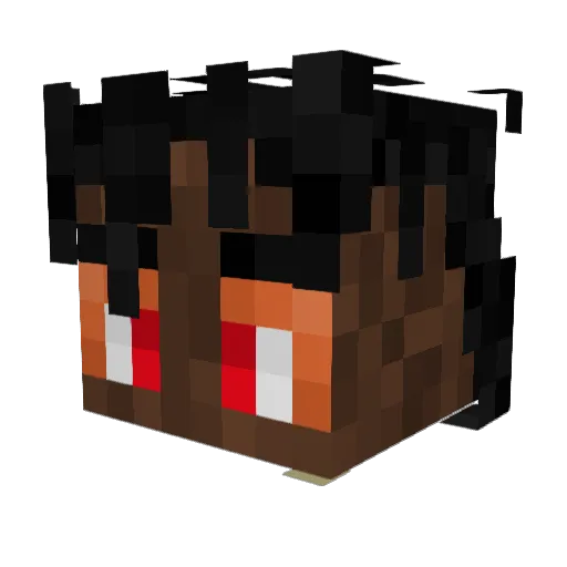 BarbatosLupis Minecraft avatar head, 3D render
