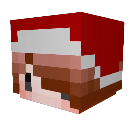 BarbecueOQO Minecraft avatar head, 3D render