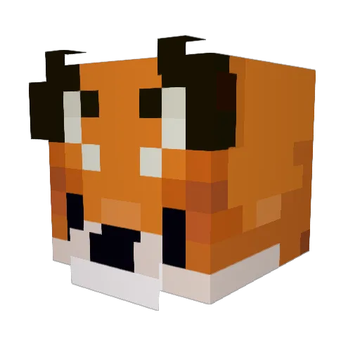 Barbeeey Minecraft avatar head, 3D render