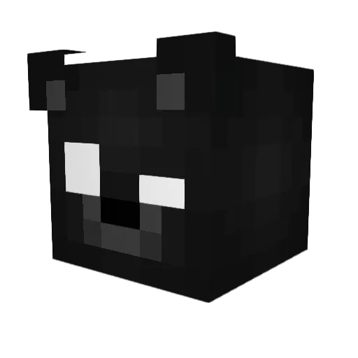 Barberia Minecraft avatar head, 3D render