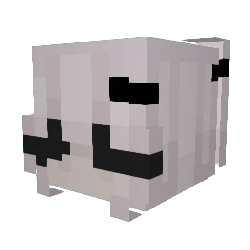 Barbie Minecraft avatar head, 3D render