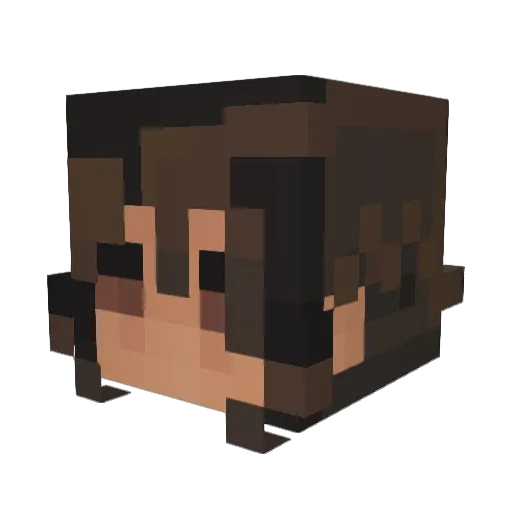 BarbieDollzz Minecraft avatar head, 3D render
