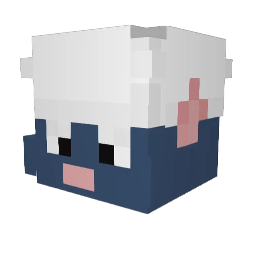 BarbieGirl25 Minecraft avatar head, 3D render