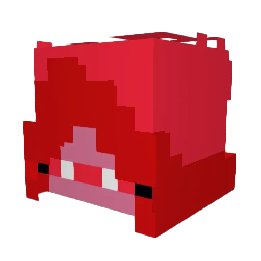 BarbieQ99 Minecraft avatar head, 3D render