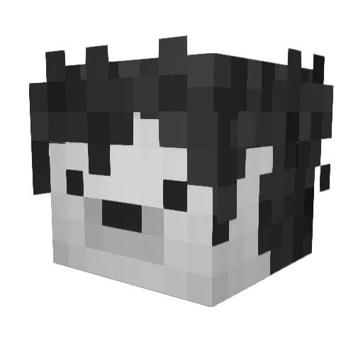Barbie_Vegano Minecraft avatar head, 3D render