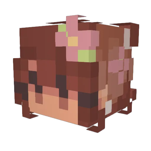 Barbiekill15 Minecraft avatar head, 3D render