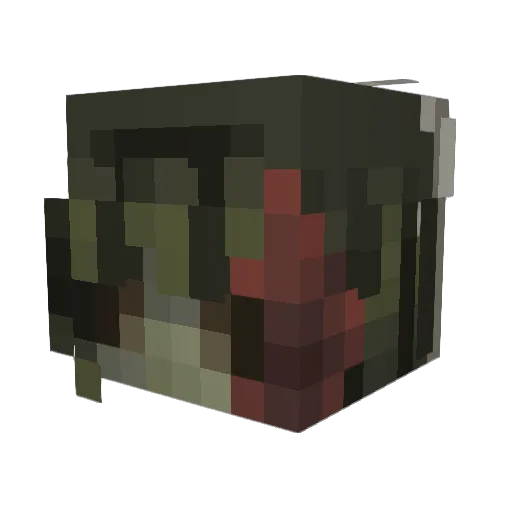 Barbjenner Minecraft avatar head, 3D render