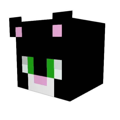 Barbloum Minecraft avatar head, 3D render