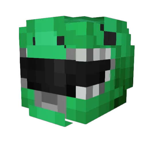 Barbosa_ Minecraft avatar head, 3D render