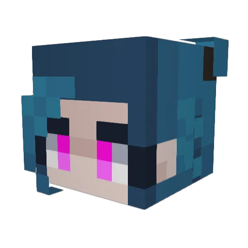 Barbsz_ Minecraft avatar head, 3D render