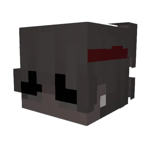 Barburrian Minecraft avatar head, 3D render