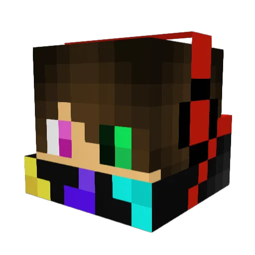 Barbusovich Minecraft avatar head, 3D render