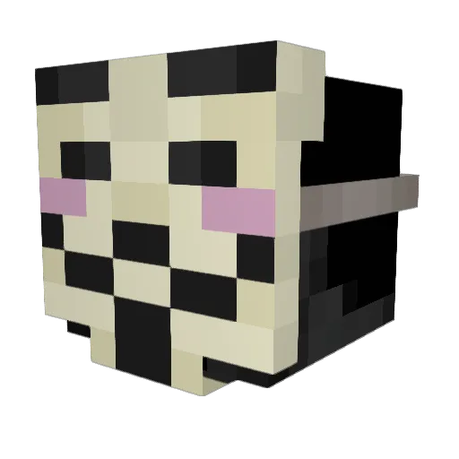 Barcalona Minecraft avatar head, 3D render