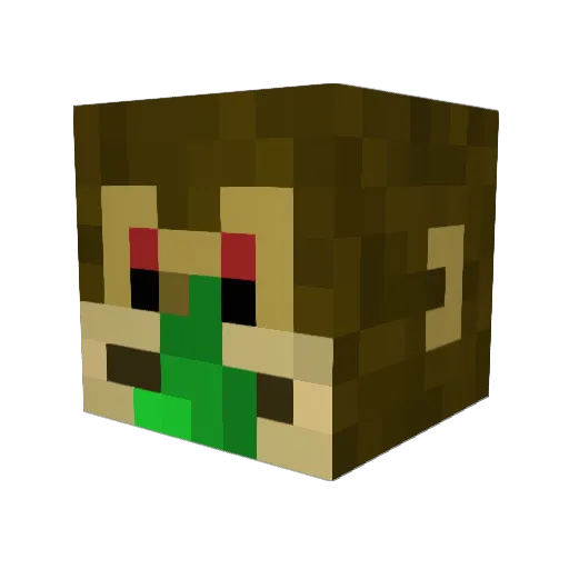 BarcellozDIAMBA Minecraft avatar head, 3D render