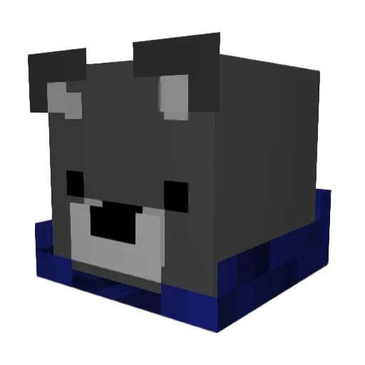 Barcina1 Minecraft avatar head, 3D render