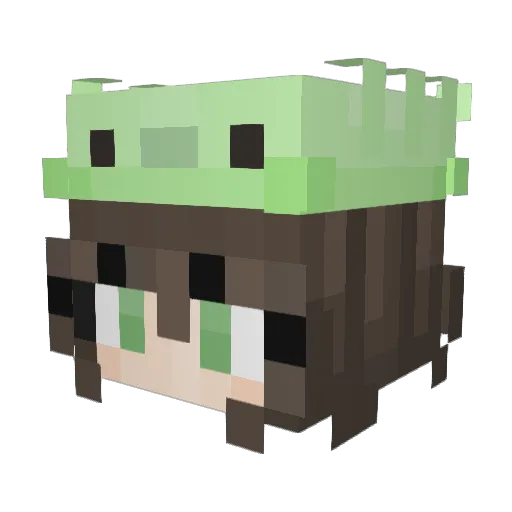 Barcizs Minecraft avatar head, 3D render