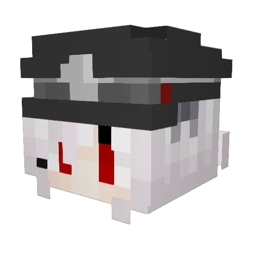 Bard030 Minecraft avatar head, 3D render