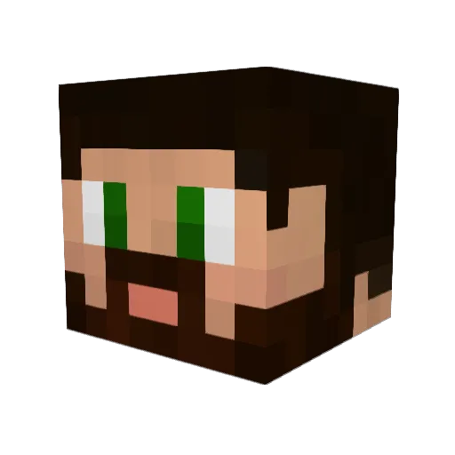 BardNSnar Minecraft avatar head, 3D render