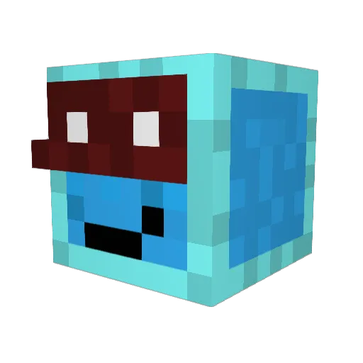 Bardenne678 Minecraft avatar head, 3D render