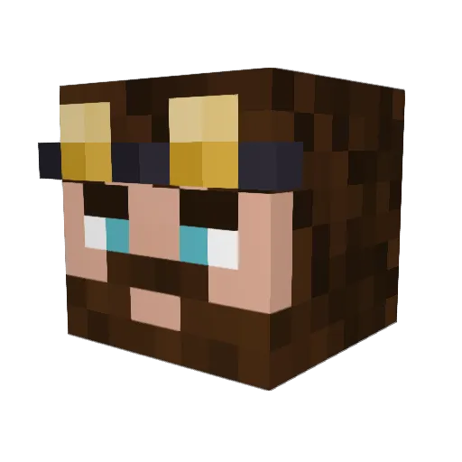 BardicButton Minecraft avatar head, 3D render