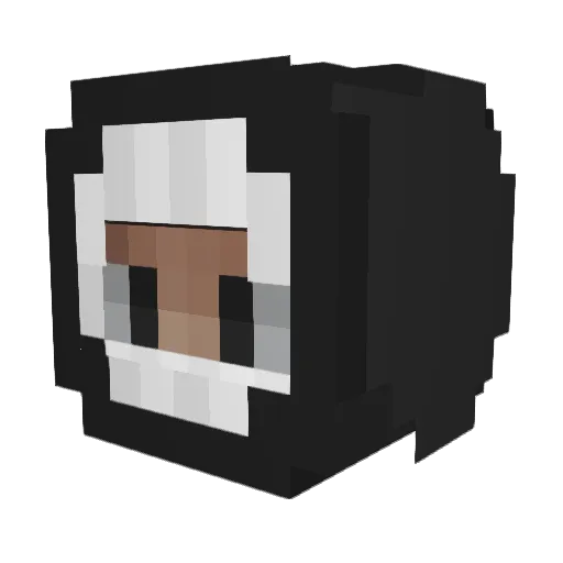 Bardings Minecraft avatar head, 3D render