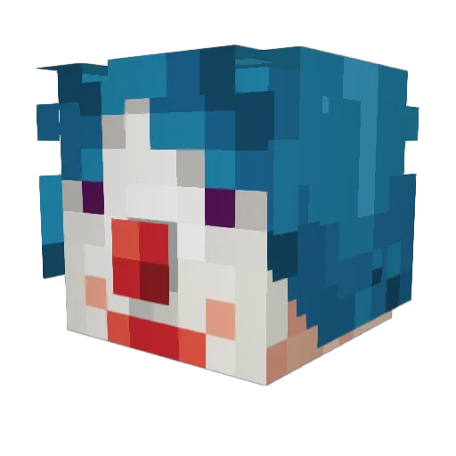 Bardock_98 Minecraft avatar head, 3D render