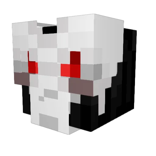 Bare333 Minecraft avatar head, 3D render