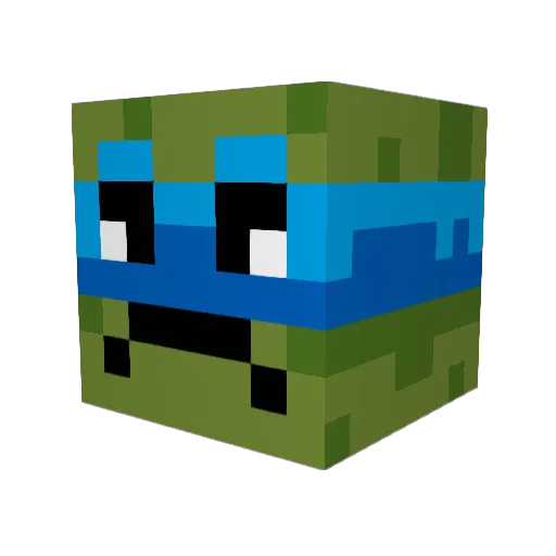 Barfiel Minecraft avatar head, 3D render