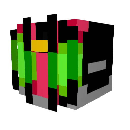 BarghestWarlock Minecraft avatar head, 3D render