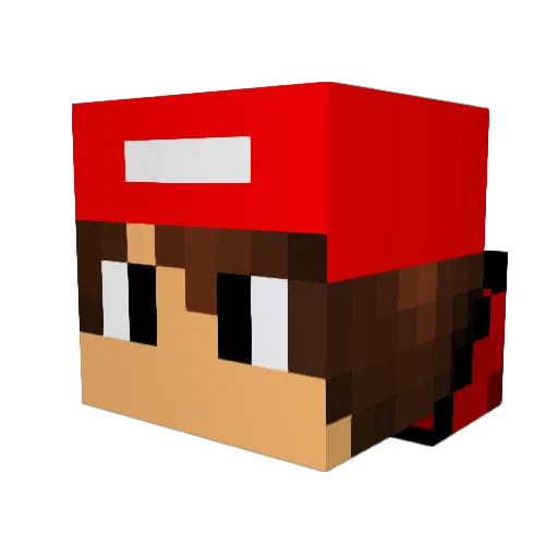 Barhunterzz Minecraft avatar head, 3D render