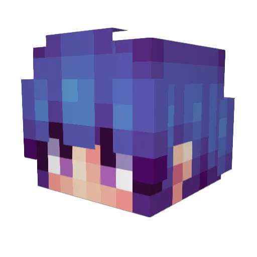 Bariccha Minecraft avatar head, 3D render