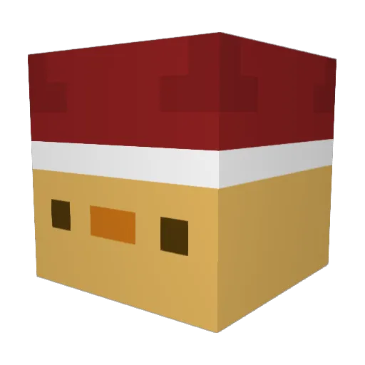 Barileon Minecraft avatar head, 3D render