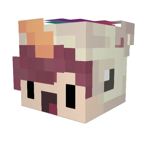 BarisMelis Minecraft avatar head, 3D render