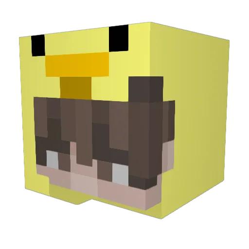 Barjanni Minecraft avatar head, 3D render