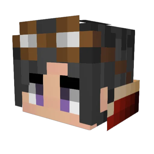 Bark091 Minecraft avatar head, 3D render