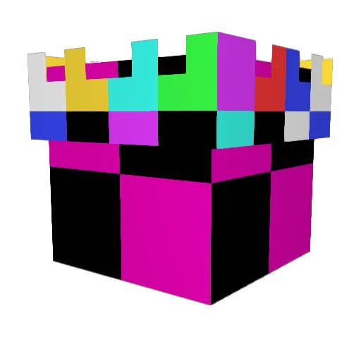 BarkXE Minecraft avatar head, 3D render
