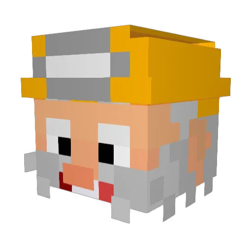 Barkaden Minecraft avatar head, 3D render
