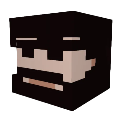 Barkdullah Minecraft avatar head, 3D render