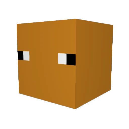 Barkenbat Minecraft avatar head, 3D render