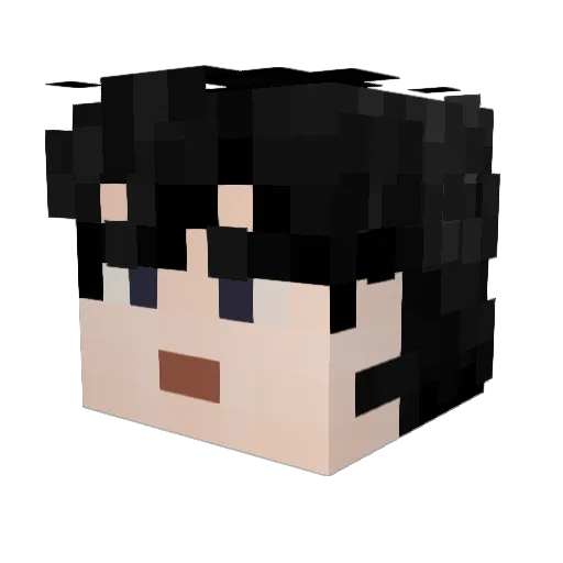 Barking3086 Minecraft avatar head, 3D render