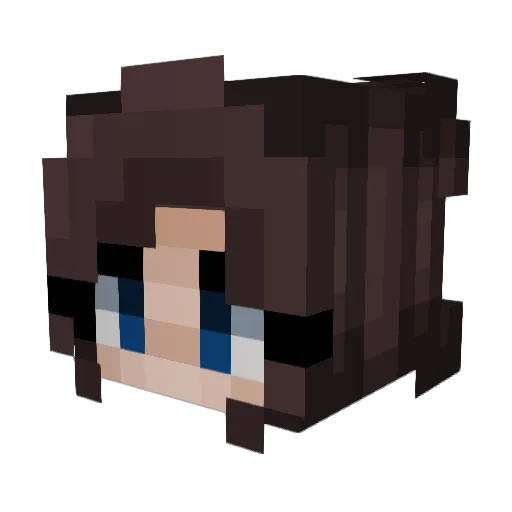 Barkingbanana Minecraft avatar head, 3D render