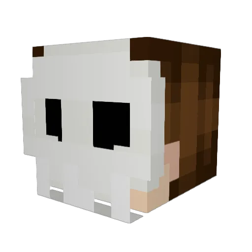 BarkovDK Minecraft avatar head, 3D render