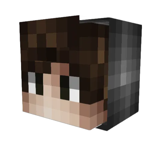 Barkowski Minecraft avatar head, 3D render
