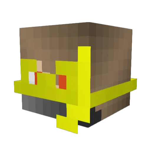Barkworm_69 Minecraft avatar head, 3D render